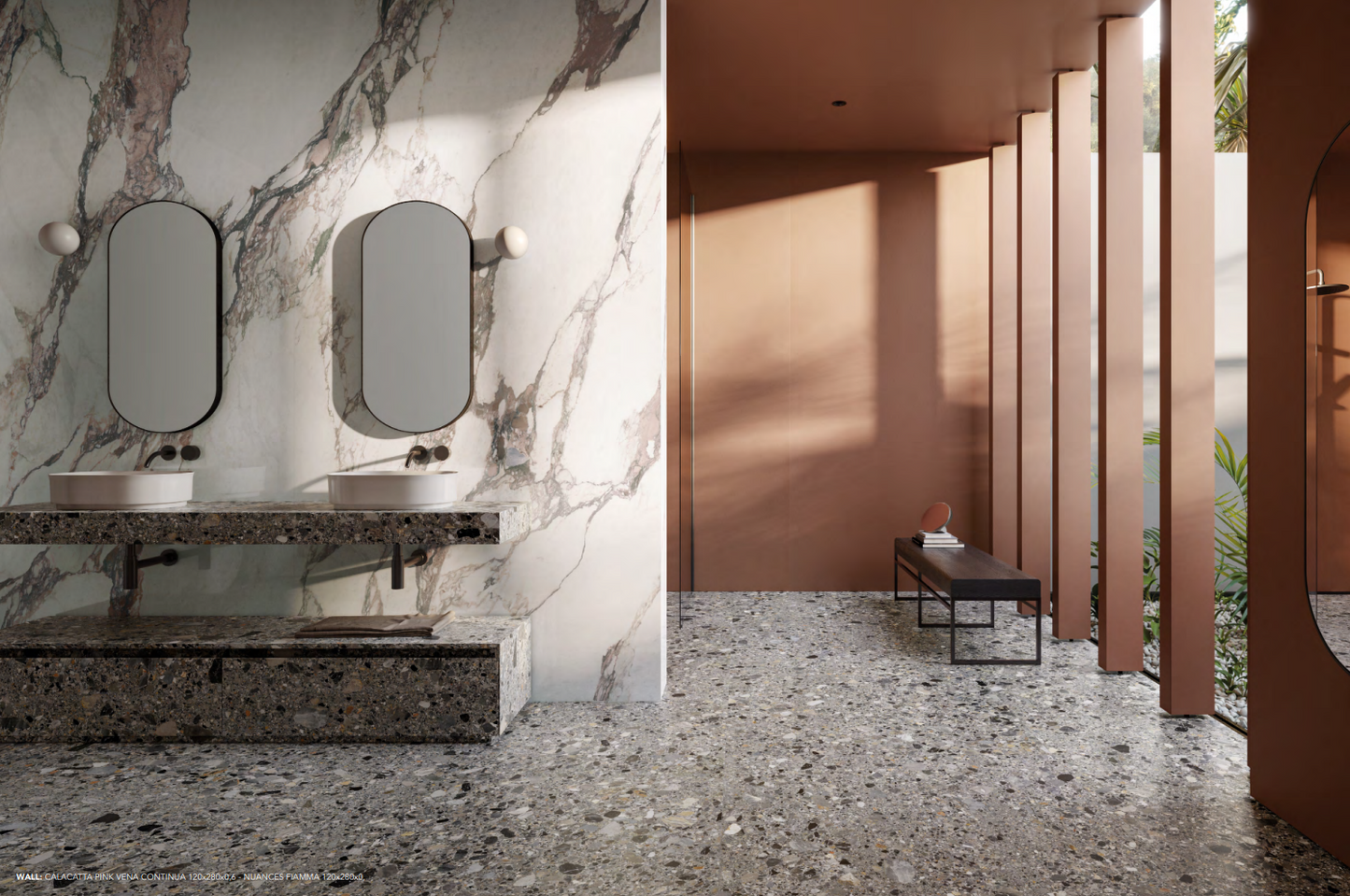 Pavimento Calacatta Pink MARBLE Charm Experience - Ceramica ITALGRANITI