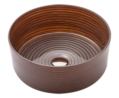 Lavabo in vetro Circle Bronze/Moka/Silver Gold - Cipì