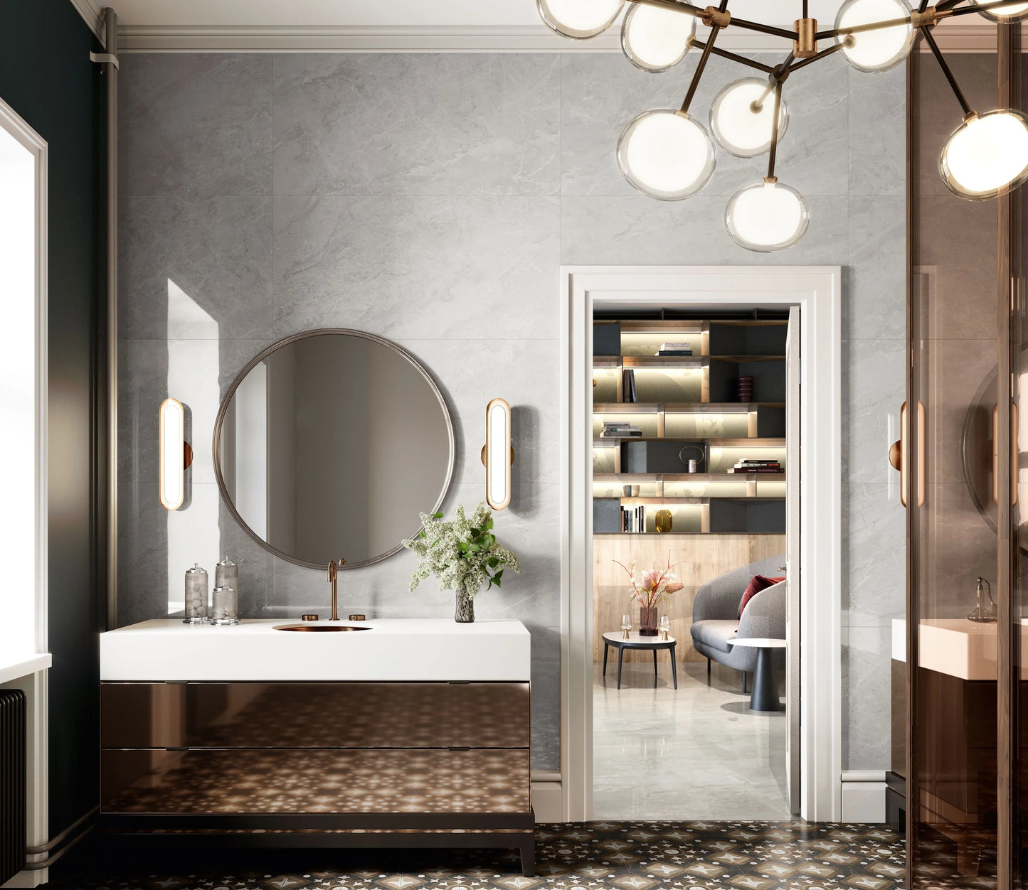 Pavimenti effetto marmo TRUMARMI - Ceramica Sant'Agostino