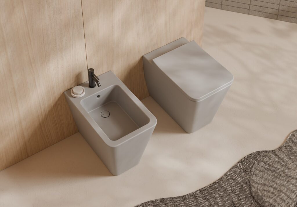 Vaso HIDE SQUARE a terra in ceramica - Ceramica ALICE