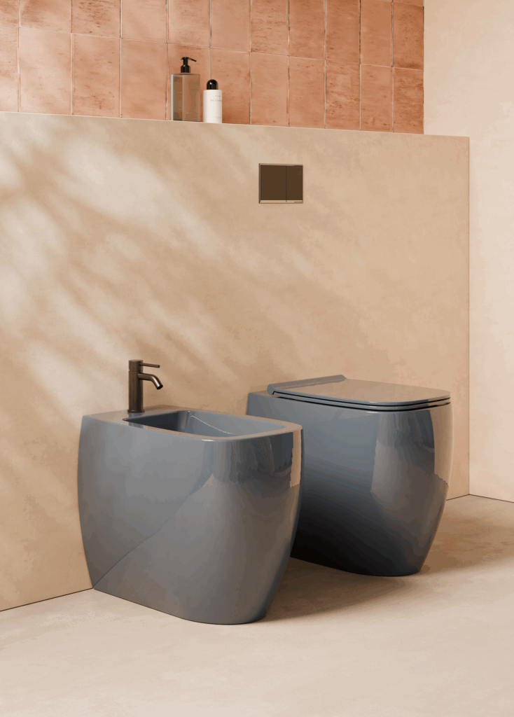 Bidet NUR a terra monoforo in ceramica - Ceramica ALICE