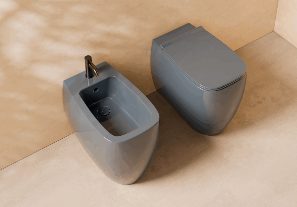 Bidet NUR a terra monoforo in ceramica - Ceramica ALICE