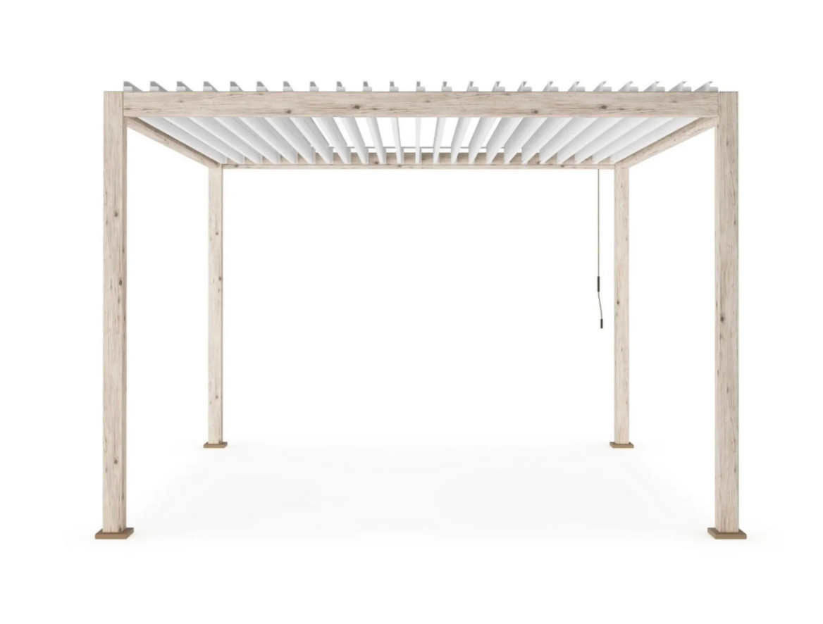 Pergola OCEAN 3.6X3.6 rustic-bianco - BIZZOTTO