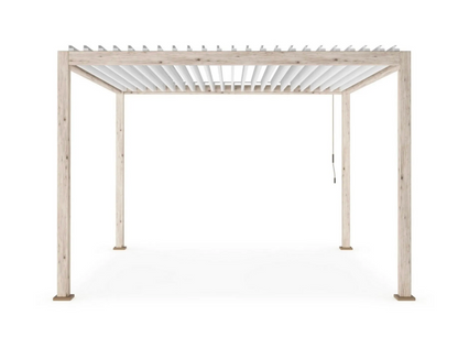 Pergola OCEAN 3.6X3.6 rustic-bianco - BIZZOTTO