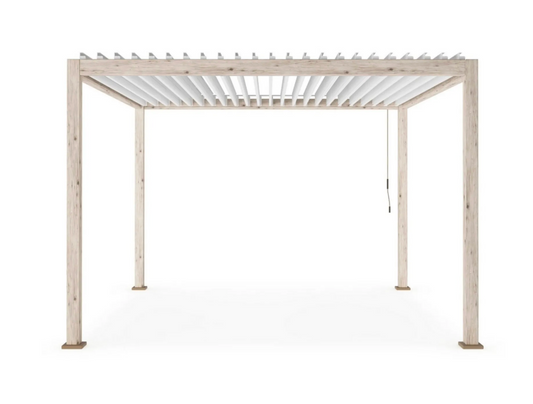 Pergola OCEAN 3.6X6 rustic-bianco - BIZZOTTO