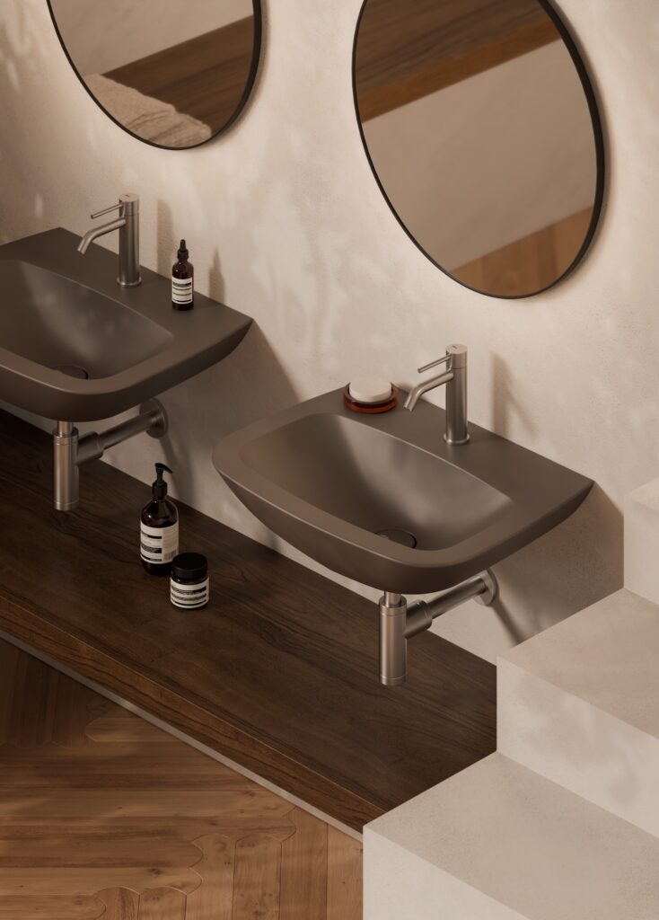 Lavabo WUNDER 60×45 monoforo/no foro - Ceramica ALICE