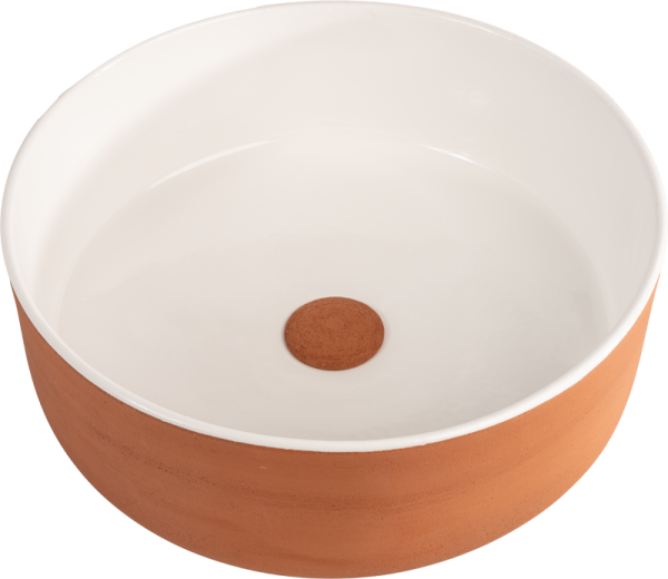 Lavabo in terracotta Index Red Bianco/Nero/Rosso/Verde - Cipì