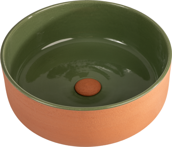 Lavabo in terracotta Index Red Bianco/Nero/Rosso/Verde - Cipì