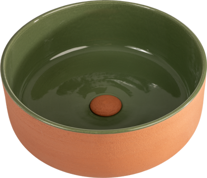 Lavabo in terracotta Index Red Bianco/Nero/Rosso/Verde - Cipì